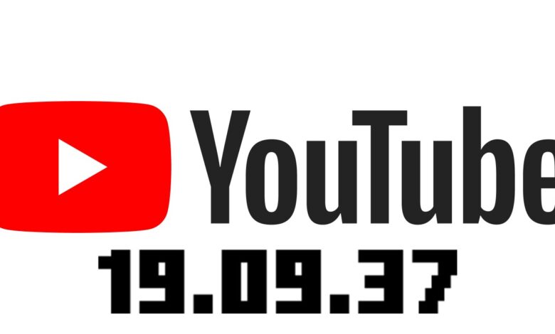 com.google.android.youtube apk version 19.09.37