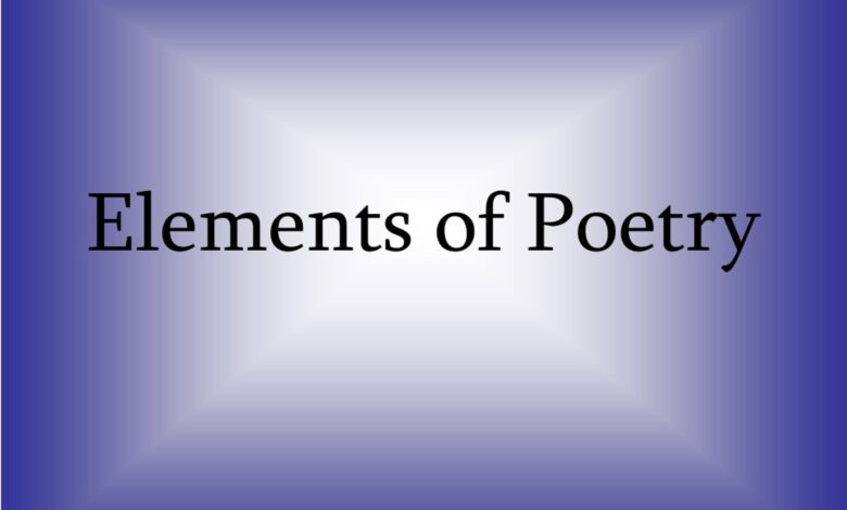 elements of poetry