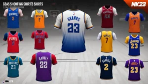 gbas shooting shirts nba 2k23